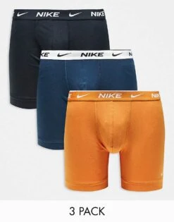 Nike Everyday Cotton Stretch 3 Pack Boxer Brief In Black/blue/orange For Men Multi -Nike Sales Store 206879102 1 multi 1