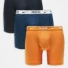 Nike Everyday Cotton Stretch 3 Pack Boxer Brief In Black/blue/orange For Men Multi -Nike Sales Store 206879102 1 multi