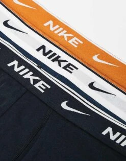 Nike Everyday Cotton Stretch 3 Pack Boxer Brief In Black/blue/orange For Men Multi -Nike Sales Store 206879102 3