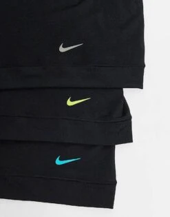 Nike Essential Microfibre 3 Pack Boxer Brief With Coloured Waistbands In Black For Men -Nike Sales Store 206879115 3