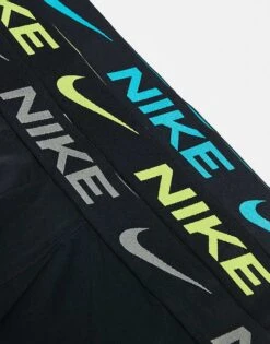 Nike Essential Microfibre 3 Pack Boxer Brief With Coloured Waistbands In Black For Men -Nike Sales Store 206879115 4