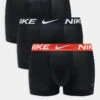 Nike Essential Microfibre 3 Pack Trunk With Coloured Waistband In Gold/red/black For Men -Nike Sales Store 206879184 1 black