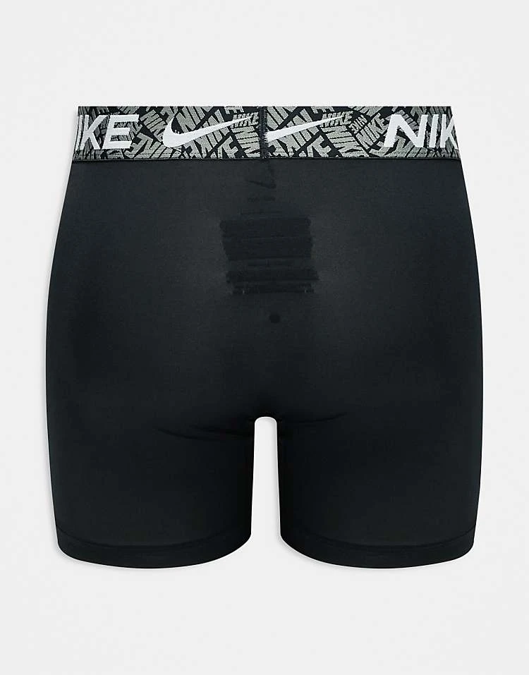 Nike Essential Microfibre 3 Pack Boxer Brief With Coloured Waistbands In Blue/orange/grey For Men Black 4 Nike Essential Microfibre 3 Pack Boxer Brief With Coloured Waistbands In Blue/orange/grey For Men Black - Image 2