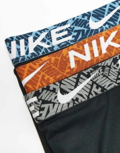Nike Essential Microfibre 3 Pack Boxer Brief With Coloured Waistbands In Blue/orange/grey For Men Black 9 Nike Essential Microfibre 3 Pack Boxer Brief With Coloured Waistbands In Blue/orange/grey For Men Black -Nike Sales Store 206879233 3