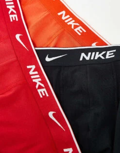 Nike Everyday Cotton Stretch 3 Pack Trunk In Orange/red/black For Men Multi -Nike Sales Store 206879247 3