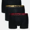 Nike Essential Microfibre 3 Pack Trunk With Coloured Waistbands In Blue/red/gold For Men Black -Nike Sales Store 206879275 1 black