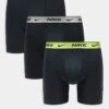Nike Everyday Cotton Stretch 3 Pack Boxer Brief With Coloured Waistbands In Yellow/grey/brown For Men Black -Nike Sales Store 206879283 1 black