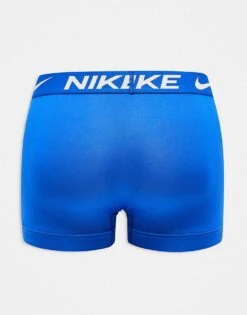 Nike Essential Microfibre 3 Pack Trunk In Blue/black/pastel Blue For Men Multi -Nike Sales Store 206879290 3
