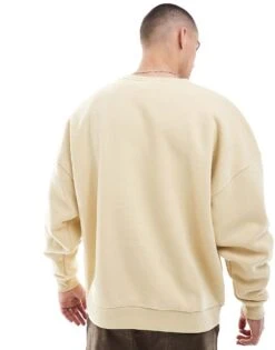 Nike Club Oversized Crew Sweatshirt In Beige For Men -Nike Sales Store 207009455 3