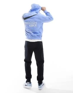 Nike Club Hoodie In Light Blue For Men