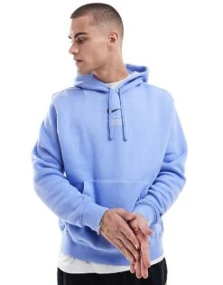 Nike Club Hoodie In Light Blue For Men -Nike Sales Store 207009516 3
