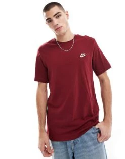 Nike Club T-shirt In Red For Men -Nike Sales Store 207009543 1 red 1