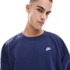 Nike Club Crew Sweatshirt In Navy For Men -Nike Sales Store 207009570 1 navy