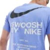 Nike Club Swoosh Graphic T-shirt In Light Blue For Men -Nike Sales Store 207009572 1 lightblue