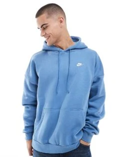Nike Club Crew Hoodie In Light Blue For Men -Nike Sales Store 207009586 1 lightblue 1