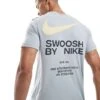 Nike Club Swoosh Graphic T-shirt In Light Grey For Men -Nike Sales Store 207009599 1 lightgrey