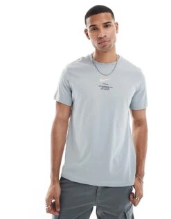 Nike Club Swoosh Graphic T-shirt In Light Grey For Men -Nike Sales Store 207009599 2