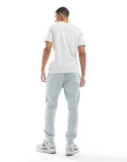 Nike Club Swoosh Graphic Joggers In Light Blue For Men Light Grey -Nike Sales Store 207009613 3