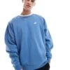 Nike Club Crew Sweatshirt In Light Blue For Men -Nike Sales Store 207009678 1 lightblue