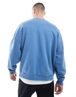 Nike Club Crew Sweatshirt In Light Blue For Men -Nike Sales Store 207009678 3