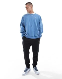 Nike Club Crew Sweatshirt In Light Blue For Men -Nike Sales Store 207009678 4