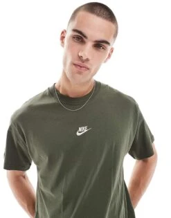 Nike Premium Essentials T-shirt In Khaki For Men 11 Nike Premium Essentials T-shirt In Khaki For Men -Nike Sales Store 207009711 1 khaki 1
