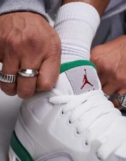 Nike Air Jordan 4 RM Trainer In Grey And Pine Green For Men -Nike Sales Store 207047093 4