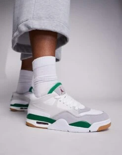 Nike Air Jordan 4 RM Trainer In Grey And Pine Green For Men -Nike Sales Store 207047093 5