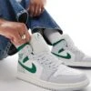 Nike Air Jordan 1 Trainers In White And Green For Men -Nike Sales Store 207047094 1 white