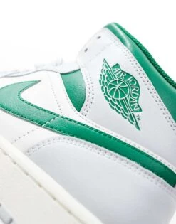 Nike Air Jordan 1 Trainers In White And Green For Men 11 Nike Air Jordan 1 Trainers In White And Green For Men -Nike Sales Store 207047094 4