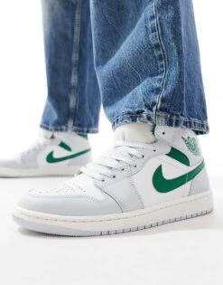Nike Air Jordan 1 Trainers In White And Green For Men 12 Nike Air Jordan 1 Trainers In White And Green For Men -Nike Sales Store 207047094 5