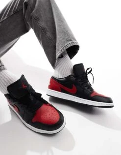 Nike Air Jordan 1 Low Trainer In Varsity Red For Men