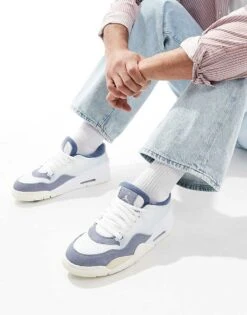 Nike Air Jordan 4 RM Trainers In Blue For Men Ivory -Nike Sales Store 207047259 1 ivory 1