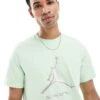 Jordan Graphic T-shirt In Green For Men Khaki -Nike Sales Store 207047275 1 khaki