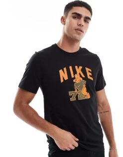 Nike Training College 72 Graphic T-shirt In Black For Men -Nike Sales Store 207049652 1 black 1