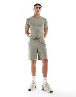 Nike Training Unlimited Dri-FIT Woven 9inch Shorts In Light Green For Men Khaki -Nike Sales Store 207049667 2