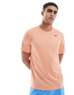 Nike Training Legend Dri-FIT T-shirt In Orange For Men Peach -Nike Sales Store 207049687 1 peach 1