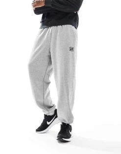 Nike Training Heritage Fleece Joggers In Grey For Men -Nike Sales Store 207049701 5
