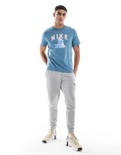 Nike Training College 72 Graphic T-shirt In Blue For Men Mid Blue -Nike Sales Store 207049728 3