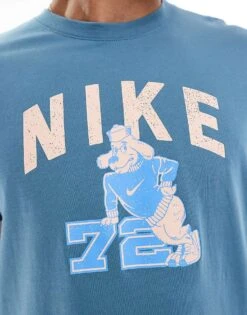 Nike Training College 72 Graphic T-shirt In Blue For Men Mid Blue -Nike Sales Store 207049728 4