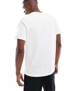 Nike Training Oval Swoosh Graphic T-shirt In White For Men -Nike Sales Store 207049742 4