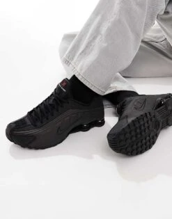 Nike Shox R4 Trainers In Black For Men 11 Nike Shox R4 Trainers In Black For Men -Nike Sales Store 207049817 4
