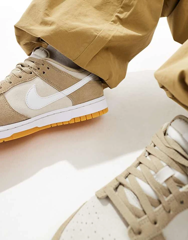 Nike Dunk Low Trainers In Cream And Orewood Brown For Men 5 Nike Dunk Low Trainers In Cream And Orewood Brown For Men - Image 3