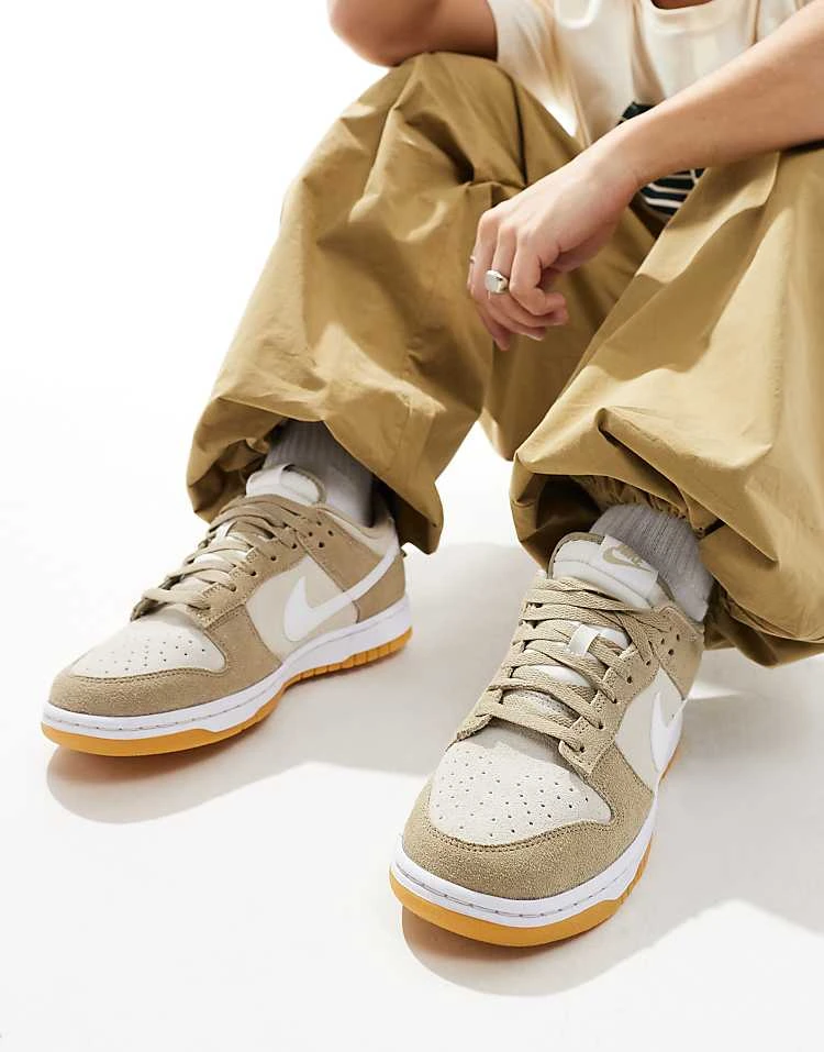 Nike Dunk Low Trainers In Cream And Orewood Brown For Men 7 Nike Dunk Low Trainers In Cream And Orewood Brown For Men - Image 5