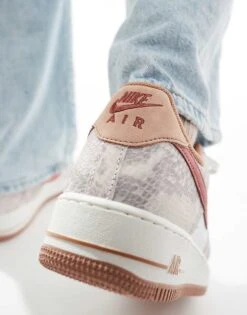 Nike Air Force 1 Trainers In White And Snake For Men 11 Nike Air Force 1 Trainers In White And Snake For Men -Nike Sales Store 207049945 4