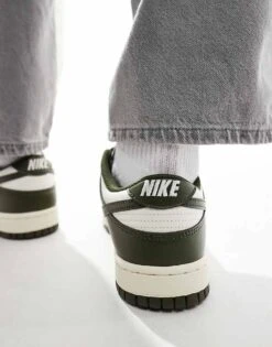 Nike Dunk Low Retro Trainers Retro In Cream And Cargo Khaki For Men -Nike Sales Store 207050201 5