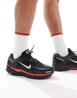 Nike Zoom Vomero 5 Trainers In Black And Metallic Silver For Men -Nike Sales Store 207050268 4