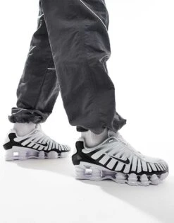 Nike Shox TL Trainer In White And Black Metallic For Men -Nike Sales Store 207050355 1 white 1