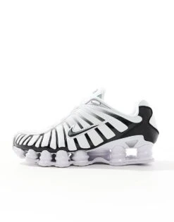 Nike Shox TL Trainer In White And Black Metallic For Men -Nike Sales Store 207050355 2