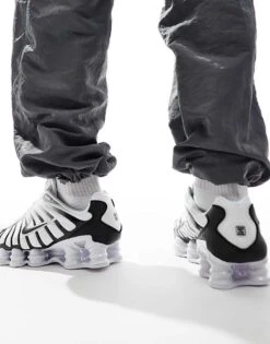 Nike Shox TL Trainer In White And Black Metallic For Men -Nike Sales Store 207050355 5
